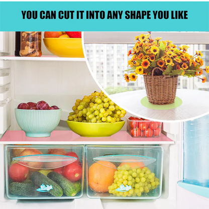 Anti-Bacterial Fridge Mat – Non-Stick PVC Sheet Roll, Safai aur Hifazat ka Perfect Combo