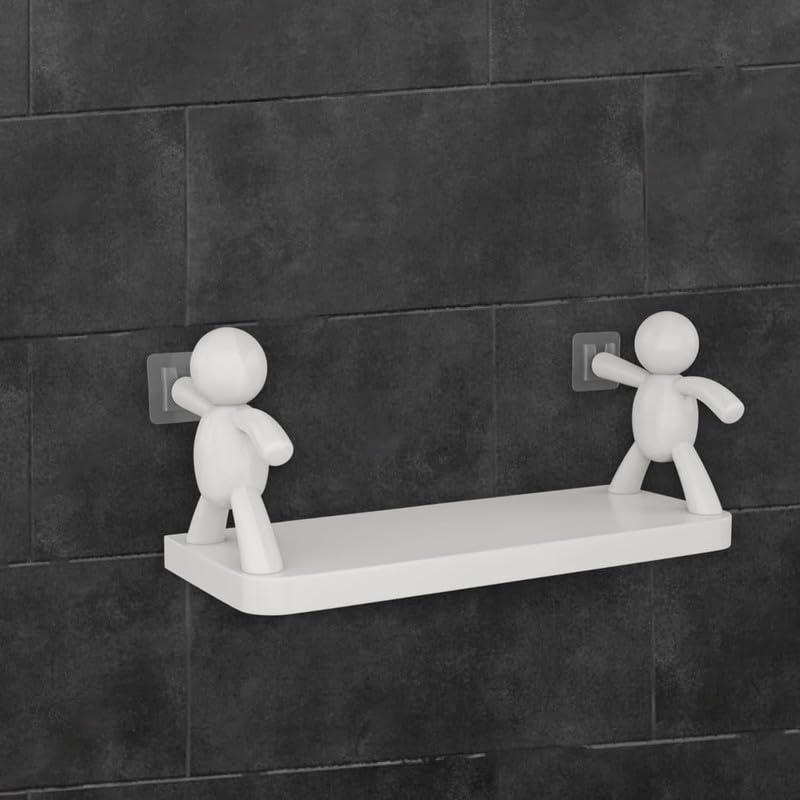 Human Buddy Shape Self Adhesive Wall Rack Holder