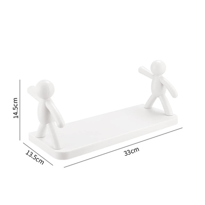 Human Buddy Shape Self Adhesive Wall Rack Holder