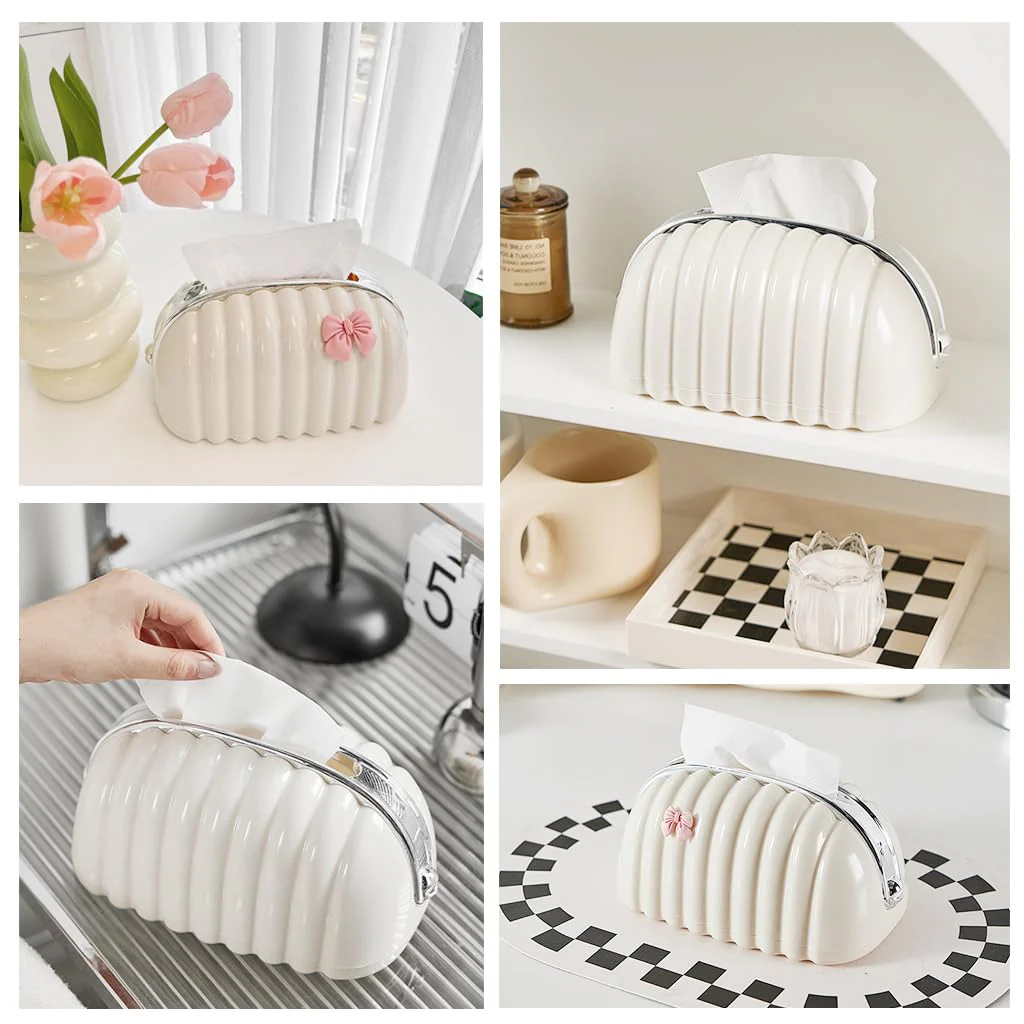 Luxury Tissue Box Desktop Tissue Organizer